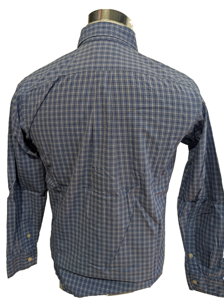 Chemise Polo Ralph Lauren Shirt Enfant XL 16 18 Ans Custom Fit Carreaux Bleu
