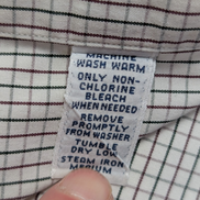 Chemise Polo Ralph Lauren Shirt Golf XL Tilden Plaid Crème Vert Button Down