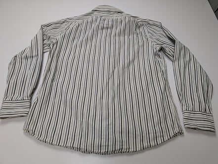 Chemise GAP blanche à rayures noires taille L #103msch