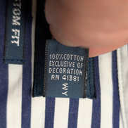 Chemise Ralph Lauren Custom Fit Taille XXL Bleu Marine Rayures Manches Longues
