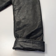 Manteau cuir noir mi-long Isik Leder taille XXL #9c
