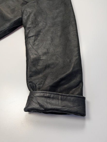 Manteau cuir noir mi-long Isik Leder taille XXL #9c
