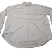 Chemise Dockers blanche unie 1 poche manches longues homme taille XL