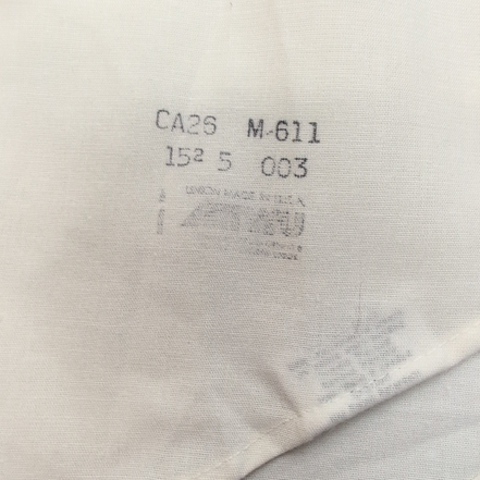 Chemise Vintage Elbeco Career Apparel Made in USA Blanche ML