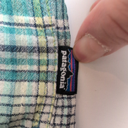 Chemise Patagonia XL Vert Carreaux Manches Courtes Coton Bio