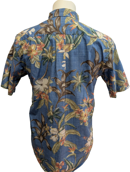 Chemise Hawaïenne Arthouse 100% Coton - Motif Palmier & Floral - Taille S