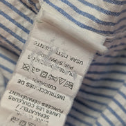 Chemise Chaps manches courtes bleu à rayures taille L #237msch
