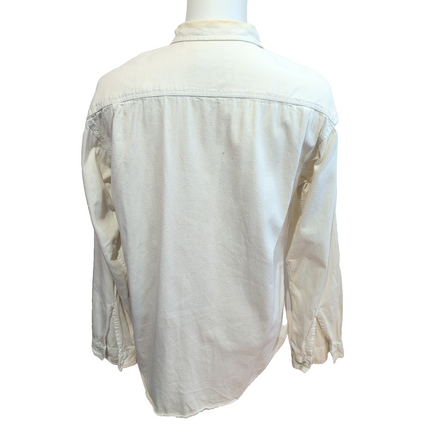 Chemise LEVI'S Homme M Blanc Cassé en Jean Manches Longues Poches