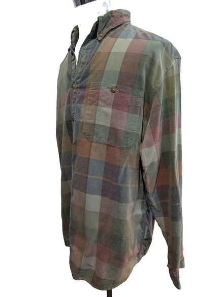 The Territory Ahead L Corduroy Shirt Flannel Chemise Velours Côtelé