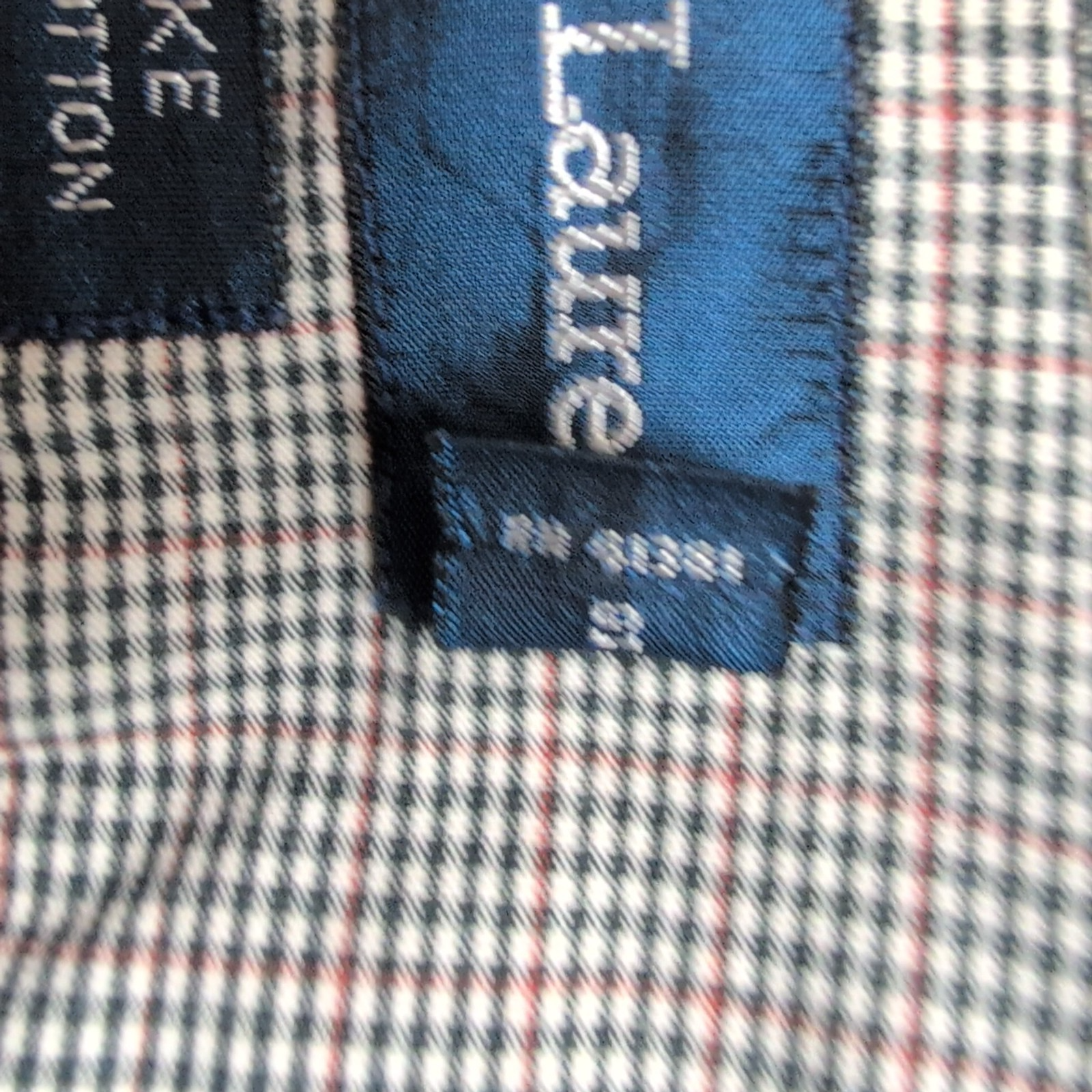 Chemise Ralph Lauren Blake XL/XXL Bleu Rouge Petits Carreaux Button Down Shirt