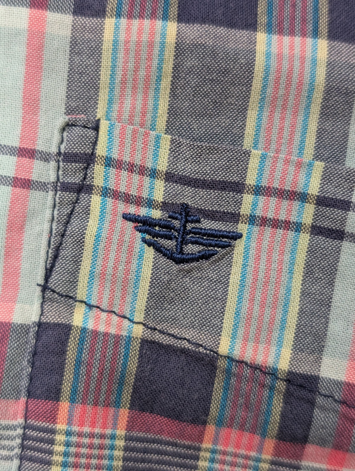 Chemise manches courtes Dockers à carreaux taille S #179msch