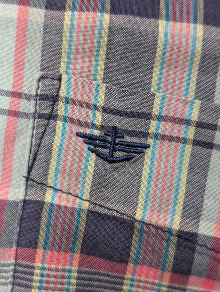 Chemise manches courtes Dockers à carreaux taille S #179msch