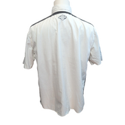 Chemise Harley Davidson L Blanche Grise Ventilée Manches Courtes