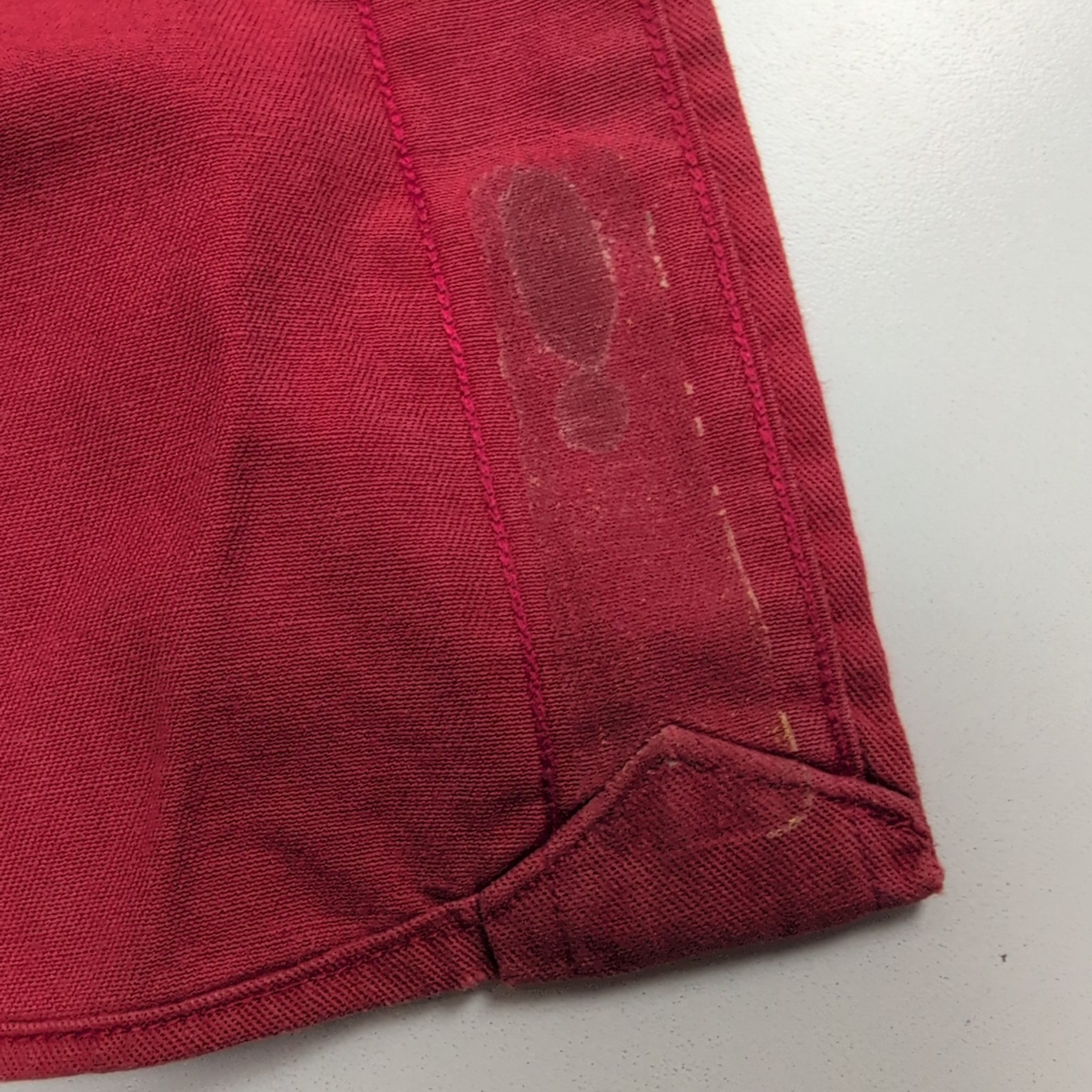 Chemise Ralph Lauren L/XL Rouge Unie Vintage Logo Gris Button Down Shirt