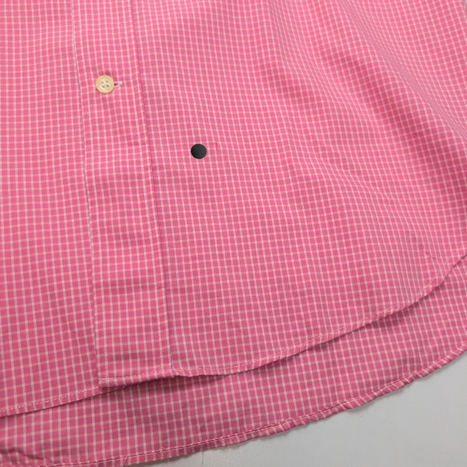 Chemise Peter & Sons New York L Rose Carreaux 100% Coton Neuve Sans Étiquette