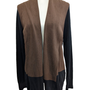 Gilet Lauren Ralph Lauren Femme Marron et Noir Coton Taille L Sans Boutons