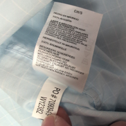 Chemise Nautica S Bleu Clair Carreaux Coton Logo Brodé manches courtes