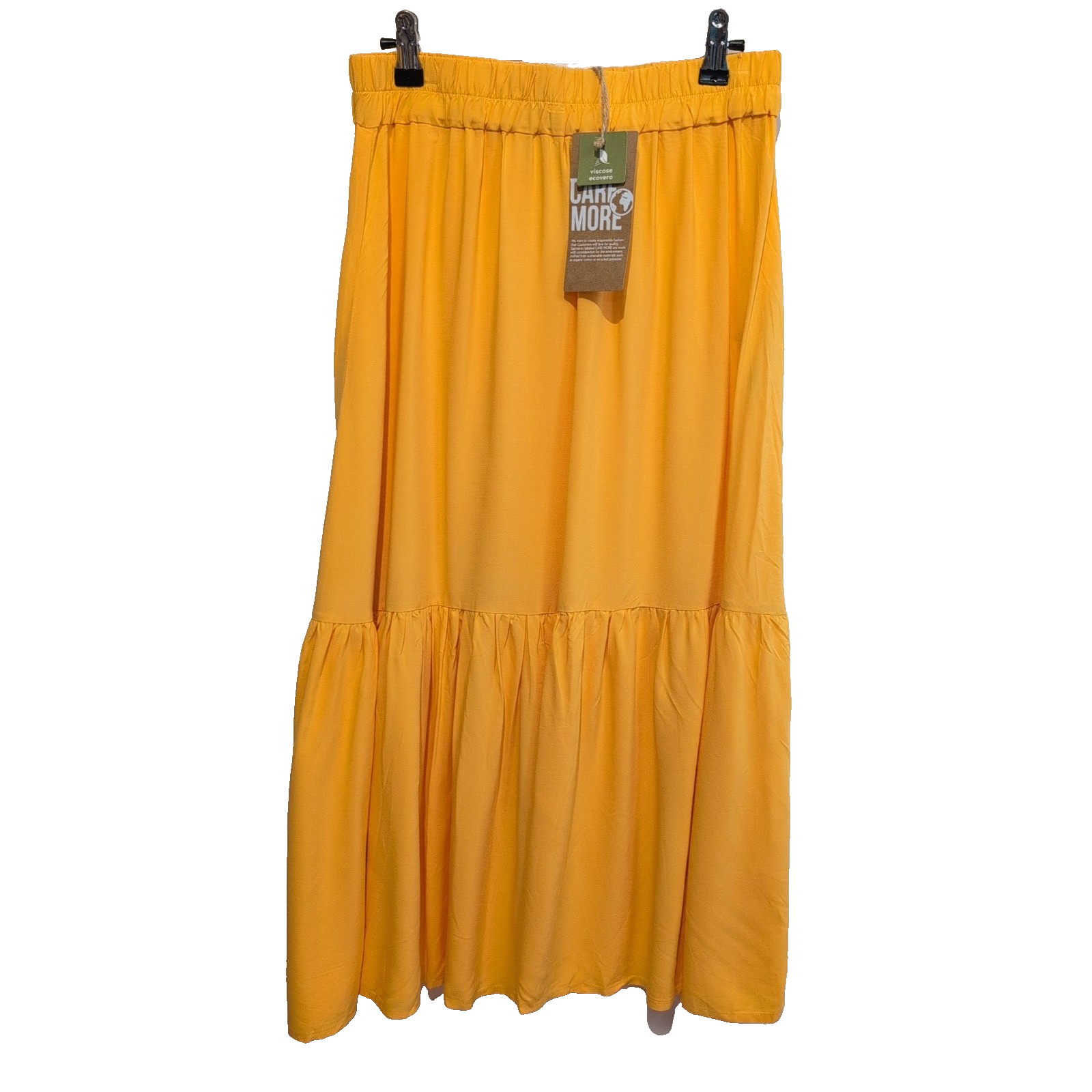 Jupe Femme T36 TATUUM Samoa Jaune Viscose Neuve avec Étiquette