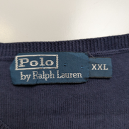 Pull Polo Ralph Lauren Bleu Marine Logo Rouge - 100% Coton - Taille XXL