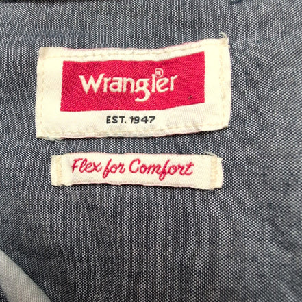 Chemise Wrangler Flex Coton Stretch Manches Courtes 2 Poches Taille XL
