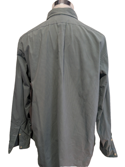 Chemise Polo Ralph Lauren Shirt L Blake Carreaux Vert Violet Two-Ply Button Down