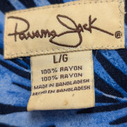 Chemise Hawaïenne Panama Jack Bleue Motifs Fleurs et Voitures - Taille L