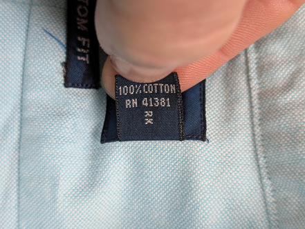 Chemise Ralph Lauren Manches Longues Custom Fit Turquoise Taille L