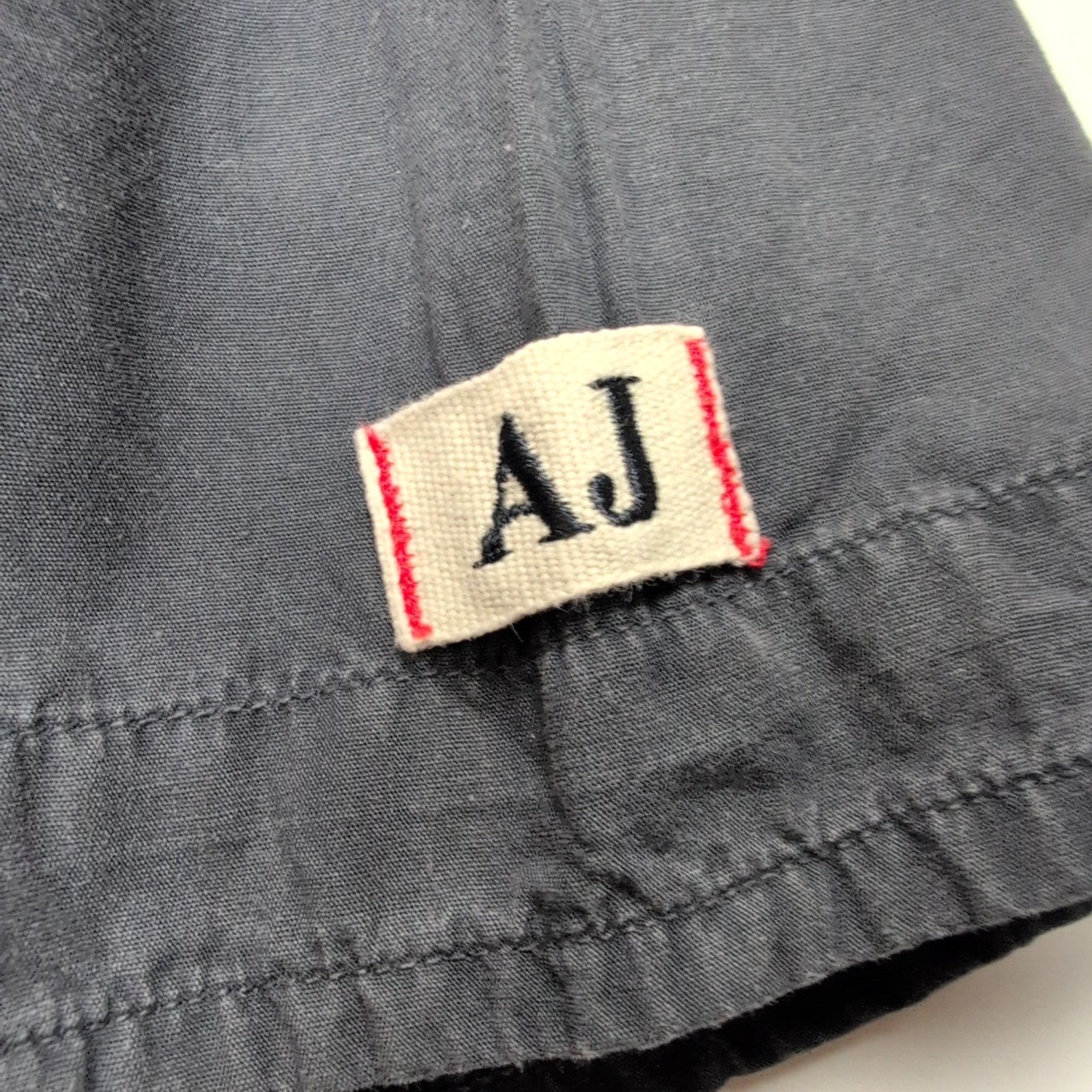 Chemise Armani Jeans bleu marine vintage à deux poches boutons métal taille M