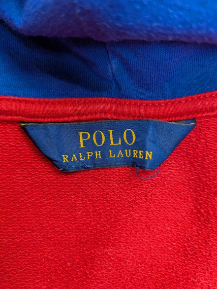 Veste à capuche Polo Ralph Lauren rouge Polo 67 flocage vintage S