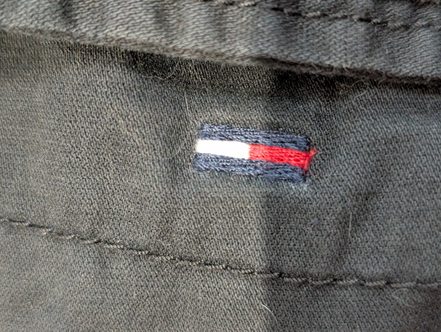 Tommy Hilfiger Denim Parka Veste Femme Noire Capuche Coton Ajustée M | 321BSR