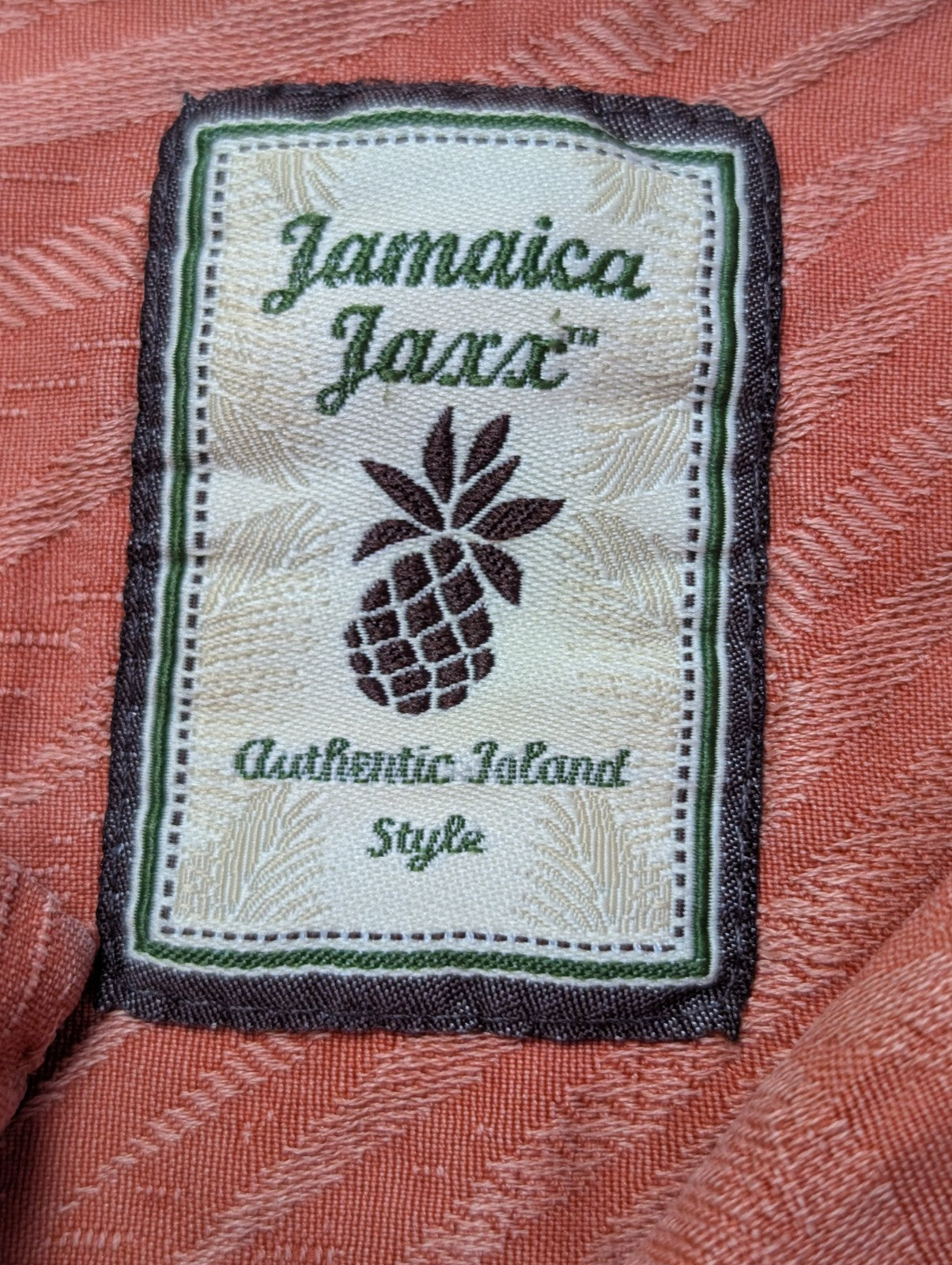 Chemise hawaïenne soie Jamaica Jaxx rouge manches courtes taille L