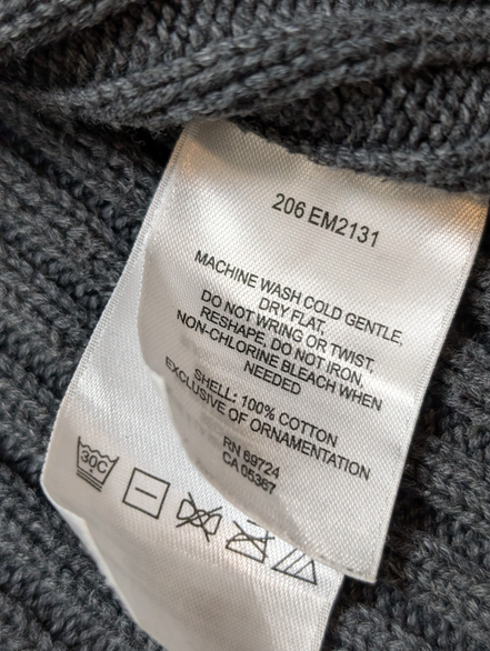Pull Columbia vintage modèle XCO gris à rayures côtelées homme taille M