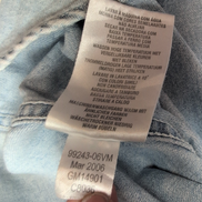 Chemise Harley Davidson 3XL jean denim bleu manches courtes 2 poches