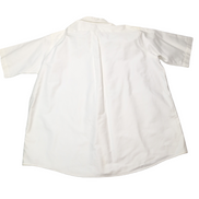 Chemise L.L. Bean blanche unie manches courtes poche brodée RSE vtg taille XXL