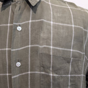Chemise Polo Ralph Lauren L Lin Lance Kaki Manches Courtes Col Classique Shirt