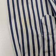 Chemise Ralph Lauren Custom Fit Taille XXL Bleu Marine Rayures Manches Longues