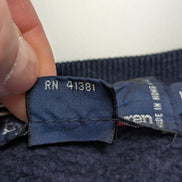 Sweat Polo Ralph Lauren L XL bleu marine logo rouge brodé col rond