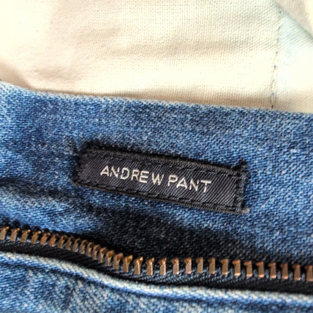 Pantalon Chino Polo Ralph Lauren Denim Bleu À Pinces Homme W28 Vintage 2 Poches