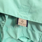 Chemise Columbia PFG nylon verte uni brodée manches courtes taille S poches