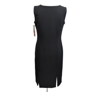 Robe Metaphora T38 Noire Motifs Sans Manches Zip Côté