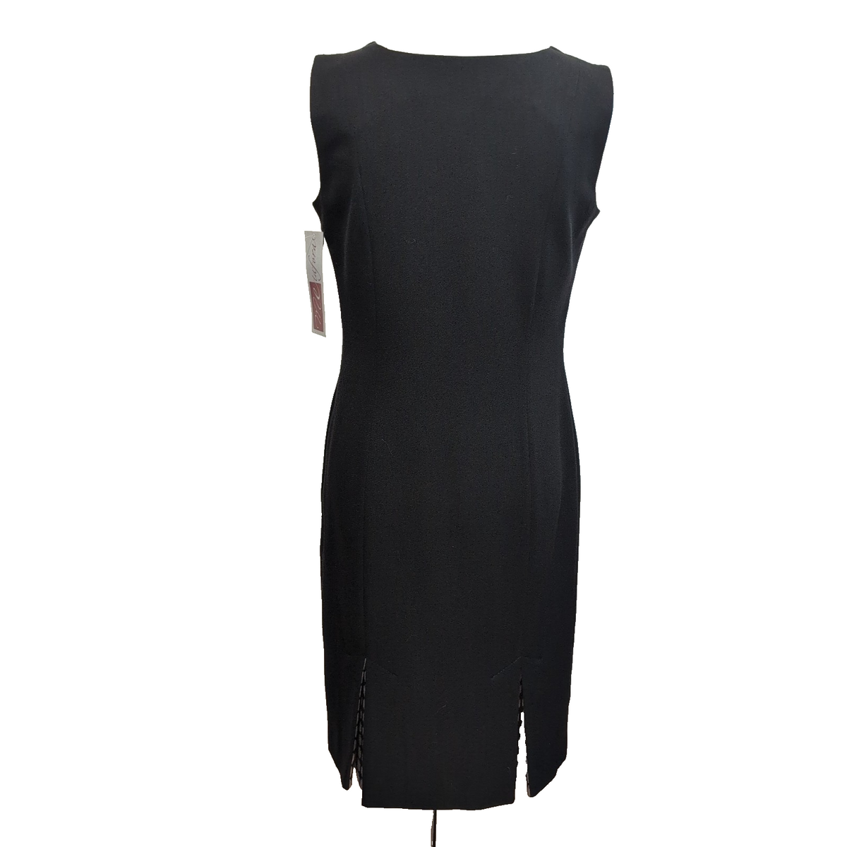 Robe Metaphora T38 Noire Motifs Sans Manches Zip Côté