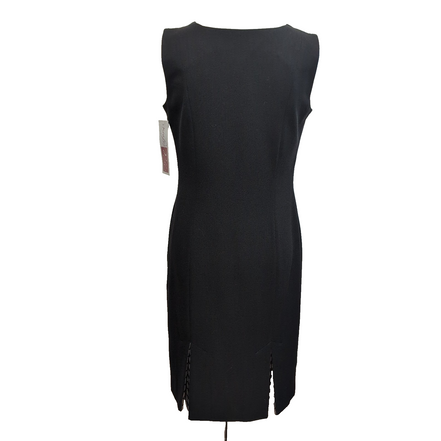 Robe Metaphora T38 Noire Motifs Sans Manches Zip Côté