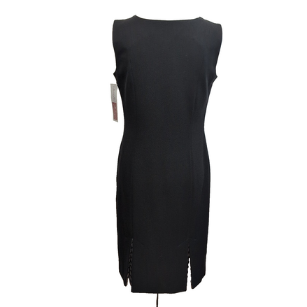 Robe Metaphora T38 Noire Motifs Sans Manches Zip Côté