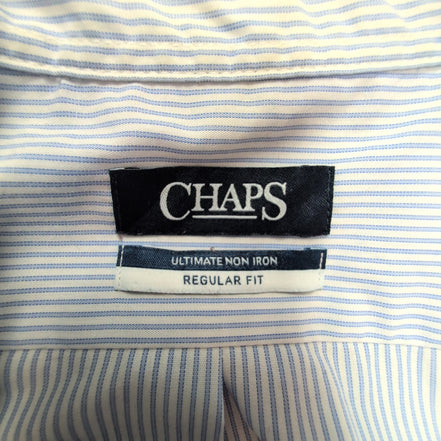 Chemise CHAPS bleue à rayures taille M #69e