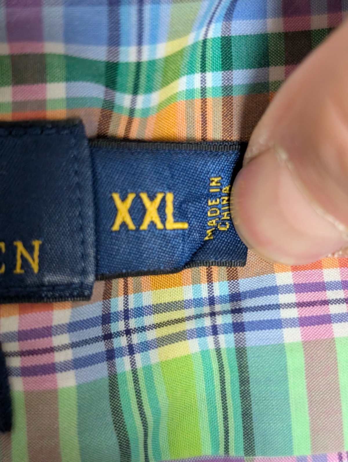 Chemise Polo Ralph Lauren à carreaux stretch multi couleur coton taille XXL