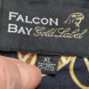 Chemise Hawaïenne Falcon Bay Gold Label Coton Noir & Beige - Taille XL