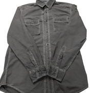 Chemise Calvin Klein gris foncé effet patiné taille S manches longues homme