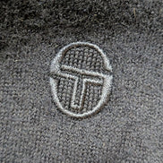 Gilet Boutonné SERGIO TACCHINI 72% Laine Mérinos Bleu Marine Homme Taille S