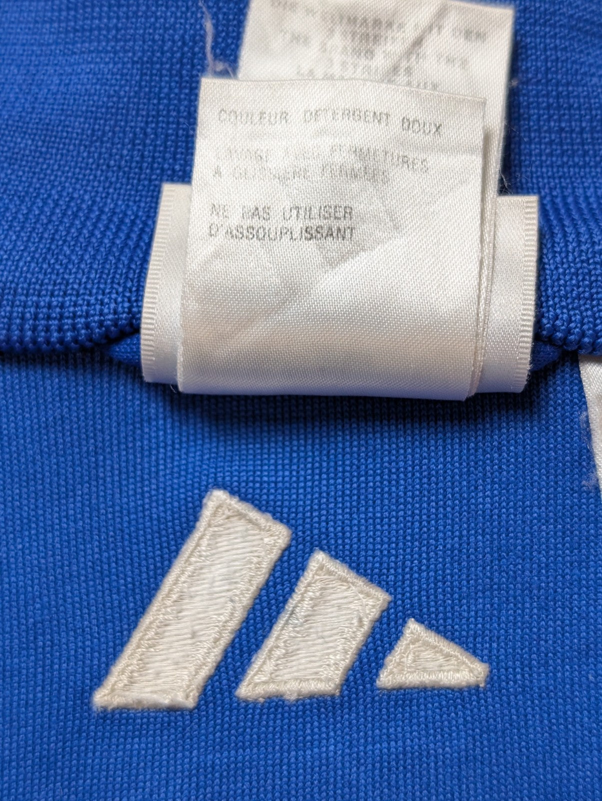 Veste de survêtement Adidas Bleue Taille XL (Mesures réelles)