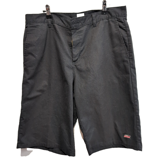 Short Dickies Homme Noir Workwear Coupe Droite Taille W42 Très Bon État